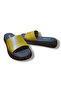 Genuine Leather Single Strap High Sole Slippers - 5