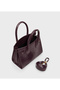 Auralie Croc Textured Satchel Bag With Purse - 3