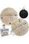 Premium Solid OAK Wooden Board Game, 54 cm Double-Sided, 4-6 Players, with Carrying Ba