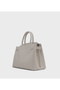 Lemercier Textured Twist Lock Satchel Bag - 2