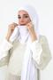 Neck-Covering Veil Featuring Combed Cotton Boned Shawl, Ps-58 - 8