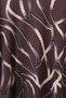 Women's Plus Size Lycra Crew Neck Patterned Three Quarter Sleeve Mother Combed Cotton T-Shirt Blouse - Brown - 5