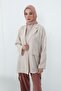 Crepe Shawl & Combed Cotton Bonnet Two-Piece Set, Ps-56, Cappuccino - Cappuccino - 7