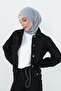 Combed Cotton Bonnet with Neck Covering Feature and Headphone Opening, B-94, Gray 2 - 2