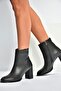 V590166309 black thick heeled classic women's boot