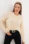 Women's Knitted Pattern Sweater 255110 - - 2
