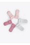 Organic Basic 3-Piece Towel Socks Pink - 6