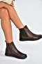 V324501103 Brown Genuine Leather Women's Boots - 3