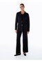 Extrafine Merino Wool Blend Knitwear Jacket Black