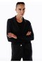 Extrafine Merino Wool Blend Knitwear Jacket Black - 2