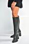 V590179609 black thick heeled classic women's boots - 2