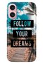 iPhone 17 Camera Protector Case Decorative Silicone Printed Cover Follow Your Dreams