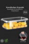 1 Piece Leakproof Self-Covering Storage Container - Suitable for Deep Freezer, Airtight Organizer 2Lt