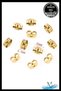 Gold Color Steel Antiallergic Earring Back |   Set of 10 |   Durable and Non-Tarnishing Replacement Apparatus - 2