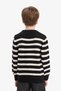 Crew Neck Striped Knitwear Sweater for Boys F0960A825Wn - 6