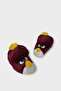 Children's Unisex Slippers with Angry Duck Figure Bordo - 2