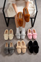 Women's Buckle Plush House Slippers Soft Comfortable and Non-Slip Sole Winter Home Shoes - 4