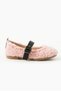 Teddy plush belt detailed girl's shoes pink - 2