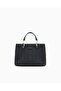 Women's Embossed Pattern Magnetic Closure Removable Shoulder Strap Black Shoulder Bag Ew000361 Af189