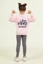 Girl's Kuromi Printed Sweatshirt Colorful Leggings Combination - 3