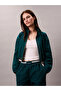 Woven Track Women's Green Jacket - 5