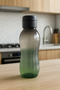 Drinking Bottle Set of 2 Water Bottle Bpa Free School Water Bottle Pp-5 Water Bottle Sports School Office Water Bottle Black-Blue 900 ml - 2