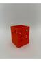Orange Dice-Shaped Pen Holder - 2