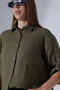 Oversize Basic Muslin Shirt - 6