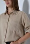 Oversize Basic Muslin Shirt - 6