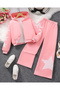 Children's 3-Piece Star Printed Jacket, T-Shirt and Tracksuit Set