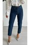 Women///New Season///Recovery/Recovery Effect///Lycra//Mom Jeans//Denim Pants - 2