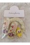 1 Piece of Plain Striped Rubber with Labubu Figure, 2 Pieces of Snap Snap Children's Buckle, Baby Set Buckle - 3