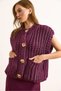 Women's Plum Thick Knitted Big Button Knitwear Cardigan Hrk-19000382 - 5