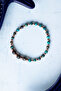 Certified Chrysocolla and Hematite Natural Stone Bracelet - 3