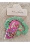 1 Piece of Plain Striped Rubber with Labubu Figure, 2 Pieces of Snap Snap Children's Buckle, Baby Set Buckle
