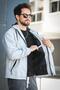 Barky Waterproof Zipper Detailed Lined Men's Hooded Seasonal Coat Raincoat - 3
