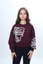 Girl's 100% Cotton Daisy Printed Sweatshirt – Seasonal Two Thread Fabric-307