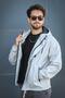 Barky Waterproof Zipper Detailed Lined Men's Hooded Seasonal Coat Raincoat - 4