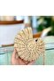 Seashell Straw Color Paper Weave Bag (Adjustable Strap) - 4