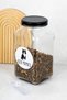 Cat Food Glass Storage Jar 3 Lt Food Storage Container with Scale and Label Gift - 4