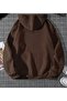 Coffee New Rochelle Printed Hooded Oversize Sweatshirt - 2
