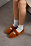 Luna Taba Rabbit Feather Elastic Non-Slip Sole Women's Ballerina Slippers Home Slippers - 3