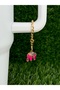 Lucky Elephant Thermos Ornament/Pink Elephant Thermos Charm/Elephant Animal Figure Bag Charm - 6