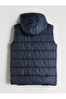 Lcw Kids Navy Blue Hooded Printed Boy's Vest - 5