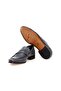 Gray Color Laceless Genuine Leather Men's Shoes - 3