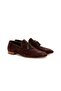Brown Laceless Genuine Leather Suede Men's Shoes