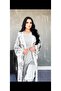 Women's Knitwear Mercerized Triple Glass Break Patterned Set - 3