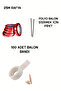 Red Star Foil Balloon 5 Pieces Helium Compatible Balloon Lover and Special Day Balloon - 2