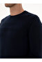 Navy Blue Slim Fit Cotton Blend Crew Neck Knitwear Sweater 50318982-Vr033 - 7