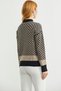 Half Fisherman Color Motif Knitwear Sweater - Black - 7